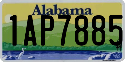 AL license plate 1AP7885