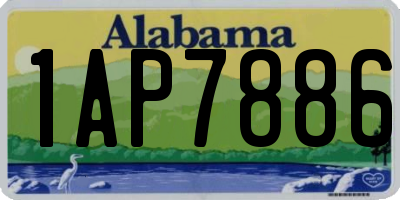 AL license plate 1AP7886