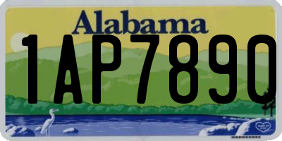 AL license plate 1AP7890