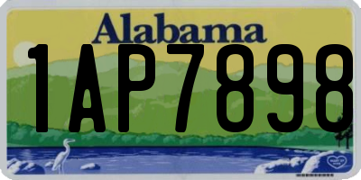 AL license plate 1AP7898