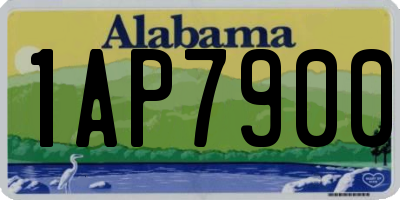 AL license plate 1AP7900