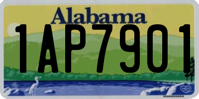 AL license plate 1AP7901