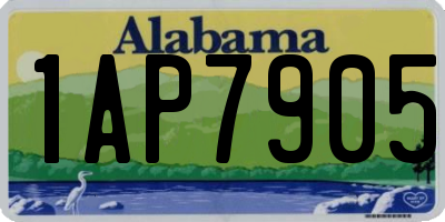 AL license plate 1AP7905