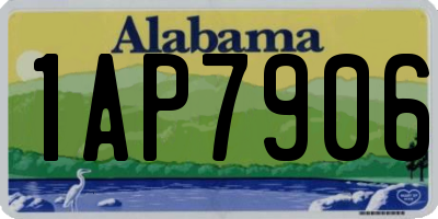 AL license plate 1AP7906
