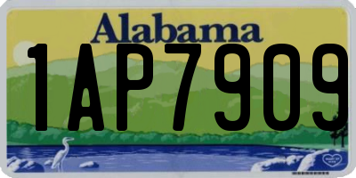 AL license plate 1AP7909