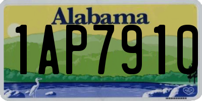 AL license plate 1AP7910