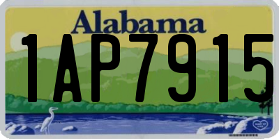AL license plate 1AP7915