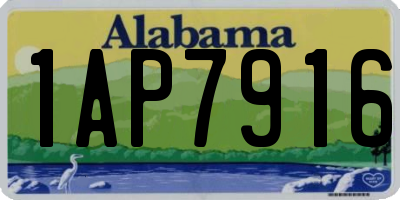 AL license plate 1AP7916