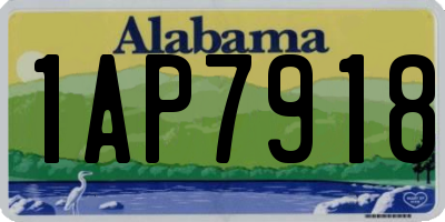 AL license plate 1AP7918
