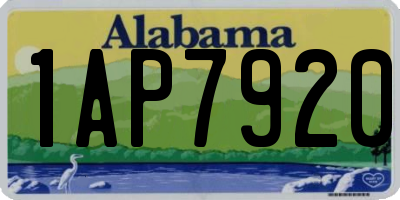 AL license plate 1AP7920