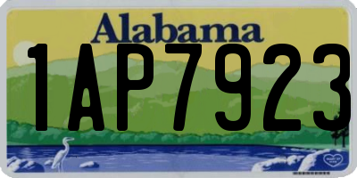 AL license plate 1AP7923