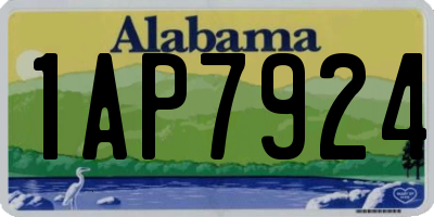 AL license plate 1AP7924