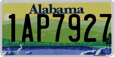 AL license plate 1AP7927