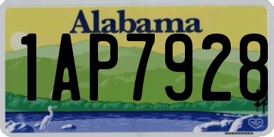 AL license plate 1AP7928