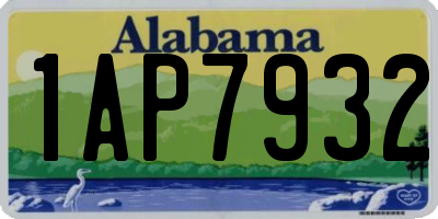 AL license plate 1AP7932