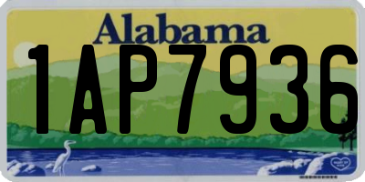 AL license plate 1AP7936