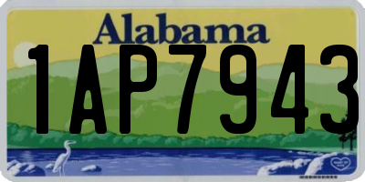 AL license plate 1AP7943
