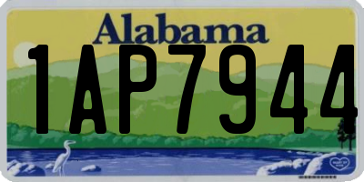AL license plate 1AP7944