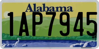 AL license plate 1AP7945