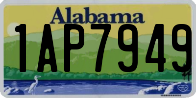 AL license plate 1AP7949