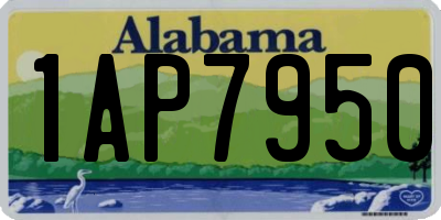 AL license plate 1AP7950