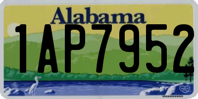 AL license plate 1AP7952
