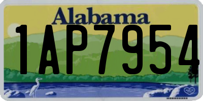 AL license plate 1AP7954