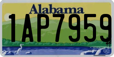 AL license plate 1AP7959