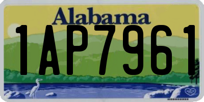 AL license plate 1AP7961