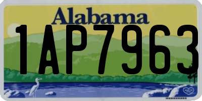 AL license plate 1AP7963