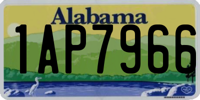 AL license plate 1AP7966