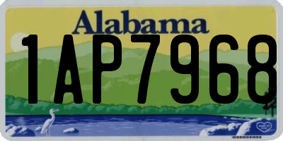 AL license plate 1AP7968