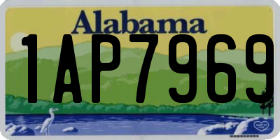 AL license plate 1AP7969