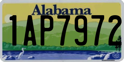 AL license plate 1AP7972
