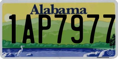 AL license plate 1AP7977