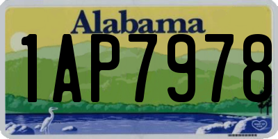 AL license plate 1AP7978