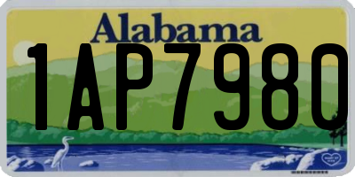 AL license plate 1AP7980
