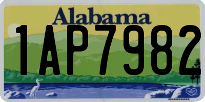 AL license plate 1AP7982