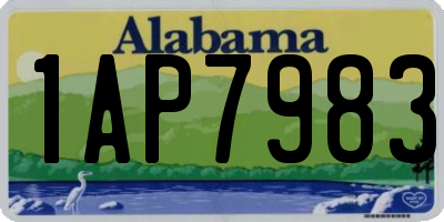 AL license plate 1AP7983