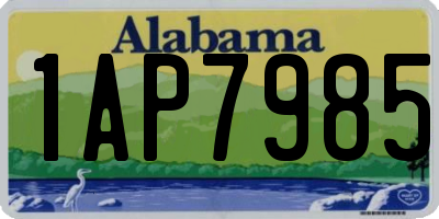 AL license plate 1AP7985