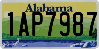 AL license plate 1AP7987