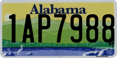 AL license plate 1AP7988