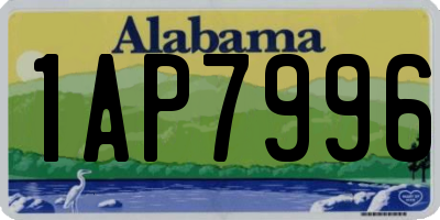 AL license plate 1AP7996