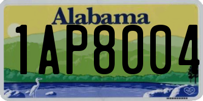 AL license plate 1AP8004