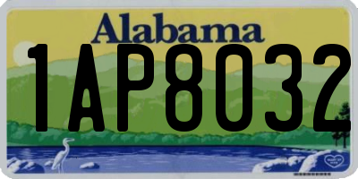 AL license plate 1AP8032