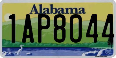 AL license plate 1AP8044