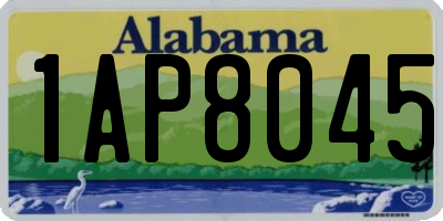 AL license plate 1AP8045
