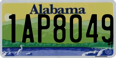 AL license plate 1AP8049
