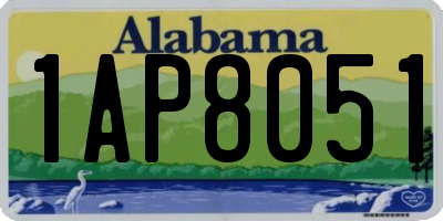 AL license plate 1AP8051
