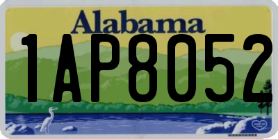 AL license plate 1AP8052